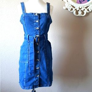 DIVIDE H&M Denim overall Dress Size Medium